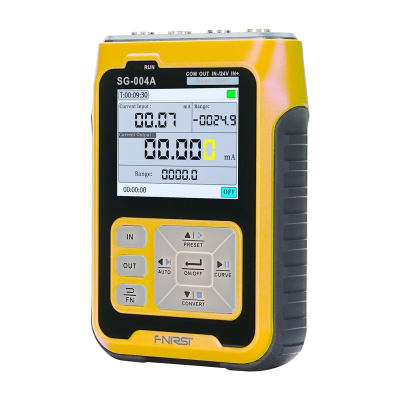 Gjenerator sinjali FNIRSI SG-004A, mini portativ, ekran 2.4", i verdhë