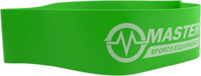 Shirit elastik pambuku Master Fitness Band, 600mm, rezistencë e lehtë, i gjelbër