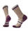 Çorape sportive Smartwool Athletic Stripe Crew, lesh merino, për vrap, bezhë me granata, L