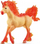 Figurinë Schleich Elementa Fire Unicorn Stallion, lodër njëbrirësh, shumëngjyrëshe
