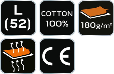 Bluze me mëngë t’gjata NEO TOOLS, 100% pambuk, L, blu e errët