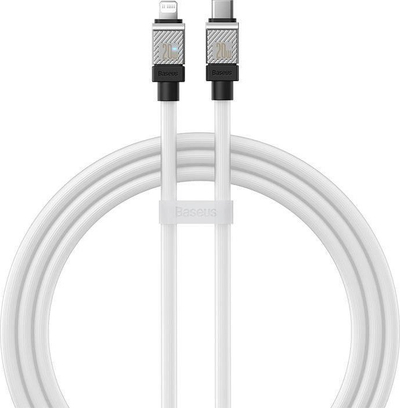 Kabllo karikimi Baseus CoolPlay, USB C në Lightning, 20W, 1m, e bardhë