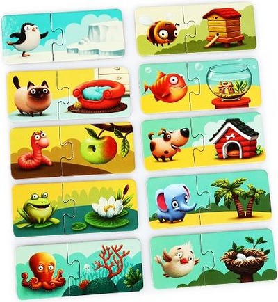 Puzzle edukative Puzzlika My Home 13074, 20 copë, për kalamaj 2+