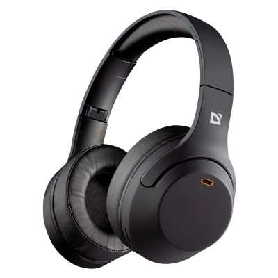 Kufje Defender Headphones 63690, me kabllo, mini jack 3.5mm, të zeza
