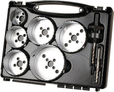 Set sharrash rrethore Wolfcraft 5423000 BiM, 40 deri 86 mm, për instalime elektrike