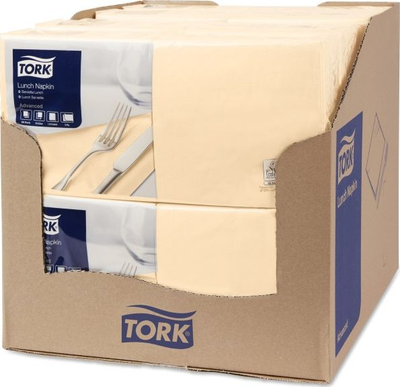Peceta tavoline Tork 477206, 2-shtresa, 200 copë, ngjyrë rëre