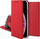 Mbulesë telefoni Smart Case Book për Motorola E22 E22i, me magnet, me xhep për karta, e kuqe