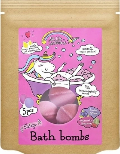 Kripë banjoje Little Unicorn Bath Salts Bubbles, 5 copë, 50 g