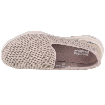 Atlete për goca Skechers, slip-on, air mesh, ngjyrë taupe