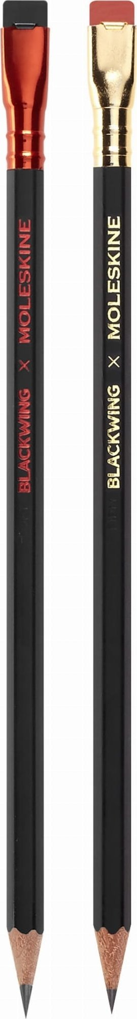 Set lapsash dhe mprese Moleskine BLACKWING X M, 4 copë, grafit, i zi