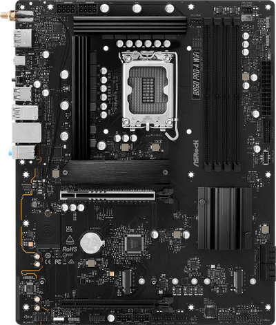 Pllakë amë Asrock B860 Pro A WiFi, Intel LGA 1851, DDR5, ATX