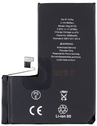 Bateri për telefon Apple iPhone 13 Pro, 3095mAh, Li Ion
