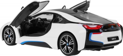 Makina me telekomandë BMW i8, shkalla 1:14, dritat LED, dyer me hapje, blu