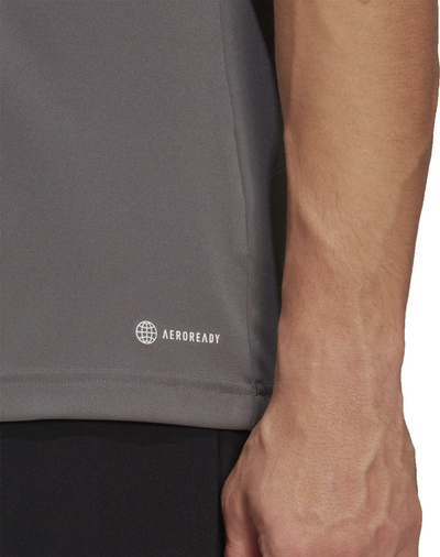 Bluzë sportive adidas Entrada 22 për burra HE1574, poliester i ricikluar, teknologji Aeroready, gri