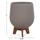Set vazo dekorative Tryll HM4681.03, 3 copë, fiber cement me bazë druri, gri