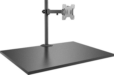Mbajtëse monitori Lindy Single Display Bracket, krah i rregullueshëm, montim në tavolinë, e zezë