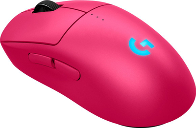 Maus gaming Logitech G Pro 2 Lightspeed, wireless, HERO 2, roz