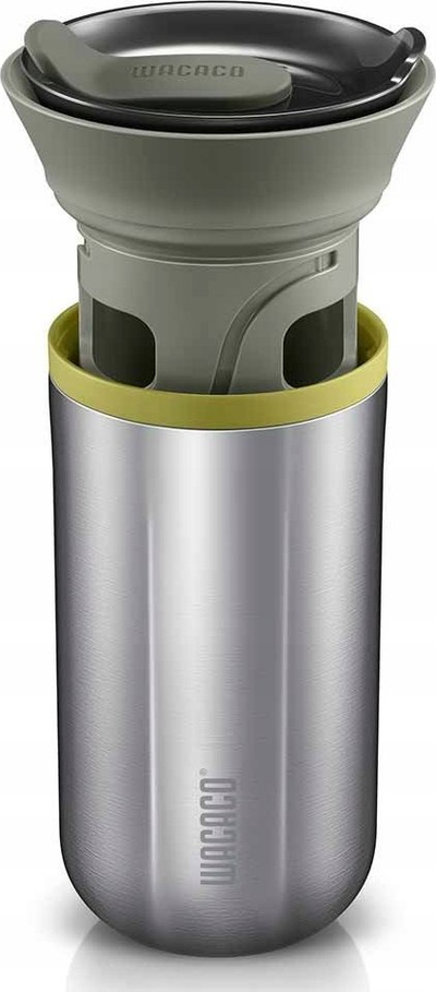 Aparat kafeje Wacaco Cuppamoka Pour Over, 300ml, filxhan inox, argjendtë