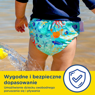 Pelena noti Huggies Little Swimmers Reusable, madhësia 5–6, 13 kg+, me dizajn detar