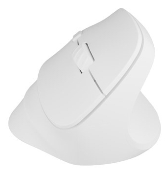 Maus vertikal wireless Natec Crake 2, Bluetooth 5.2, 2400 DPI, i bardhë