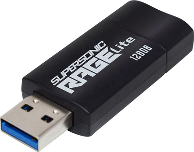USB Patriot Supersonic Rage Lite, 128GB, USB 3.2, e zezë