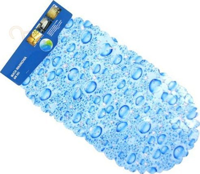 Tapet dushi Feniks Drops 32684, antirrëshqitës, 67 x 34 cm, blu