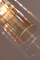 Llambë e varur Lampex Gallia 3, E14, 3 x 60 W, 80 x 45 cm, e zezë / krom / amber