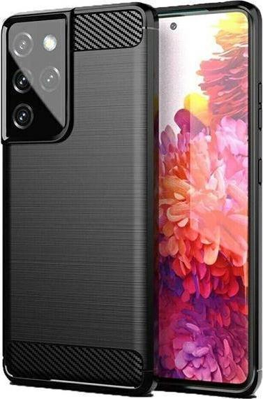 Maskë telefoni Beline Carbon për Samsung S21 Ultra, gomë mbrojtëse, karbon, e zezë