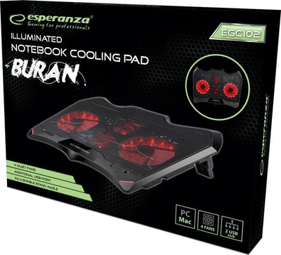 Mbajtëse laptopi Esperanza, e zezë
