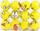 Top shkumë Adar Smiley Faces, 6 cm, set 12 copë, shumëngjyrëshe