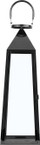 Fener dekorativ CRETE, çelik inox, 42 cm, i zi