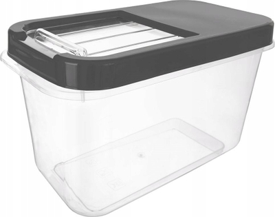 Kuti ruajtëse universale 10L, kapak rrëshqitës, e qëndrueshme, transparente