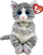 Lodër pelushi Ty Beanie Bellies Mitzi Cat, 15cm, gri me rozë
