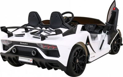 Makina elektrike për fëmijë Lamborghini Aventador SVJ Drift, 12V, me telekomandë, e bardhë