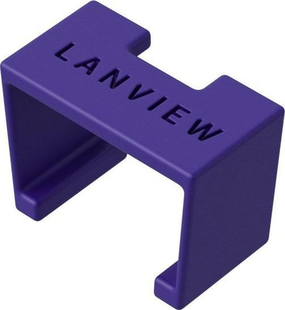 Aksesor kabllosh Lanview LVT-SC-P SmartClicks, për kabllo CAT6a, set me 20 copë, me shumë ngjyra