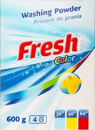 Detergjent pluhur Fresh Color, 600g, për rroba me ngjyra