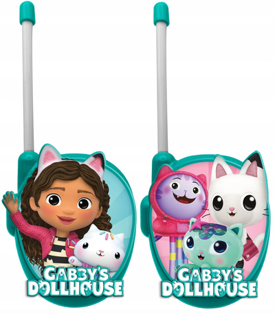 Walkie talkie për kalamaj Euroswan Gabi Kids 3D Cat House, set lodrash, shumëngjyrësh