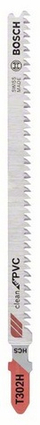Tehe sharrë elektrike Bosch T302 H Clean, për PVC, set 10 copë
