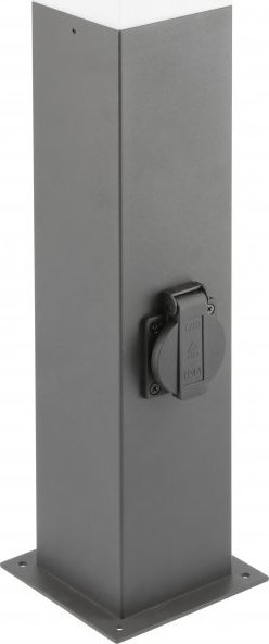 Llambadar kopshti GTV LARGO P50, E27 15W, IP44 me prizë 2500W, grafit