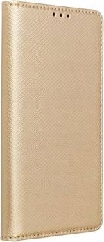 Kuti telefoni Smart Book për Samsung Galaxy S24 Plus, me xhep kartash, ngjyrë ari