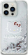 Mbulesë telefoni Hello Kitty për iPhone 11, efekt liquid glitter, transparente shumëngjyrëshe