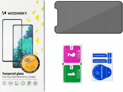 Xham mbrojtës Wozinsky Privacy Glass për Samsung Galaxy A35, 9H, filtër anti-spy, i zi