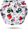 Навлака за пелена Simed Diaper Cover Farm, за повеќекратна употреба, 3-15 kg, повеќебојна