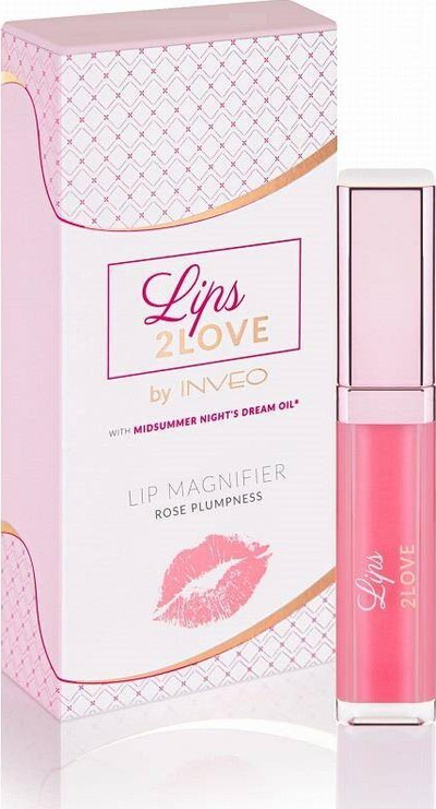 Balsam buzësh Inveo Lips 2 Love, zmadhues, 6.5ml, rozë