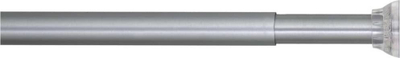 Shufër perde dushi Sealskin Telescopic, 155-255 cm, alumini mat, gri