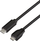 Kabllo USB LogiLink CU0196, USB C në microUSB, 0.5m, e zezë