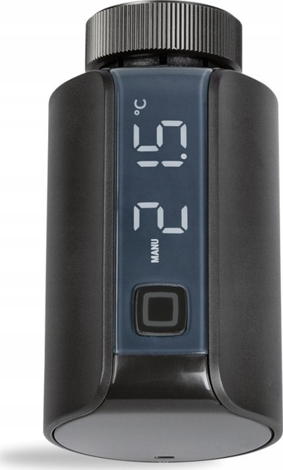 Termostat radiatori inteligjent Homematic IP Evo, kontroll përmes aplikacionit, anthracite
