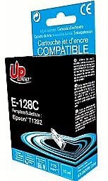 Патрони со боја UPrint E-128C XL, цијан, заменски за Epson T1282