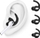 Kokëza kufjesh Class and Culture KeyBudz EarBuddyz Ultra, për AirPods 1/2, silikon, ngjyrë e zezë