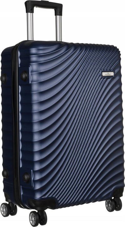 Valixhe Peterson Medium, 65L, me 4 rrota 360°, blu navy